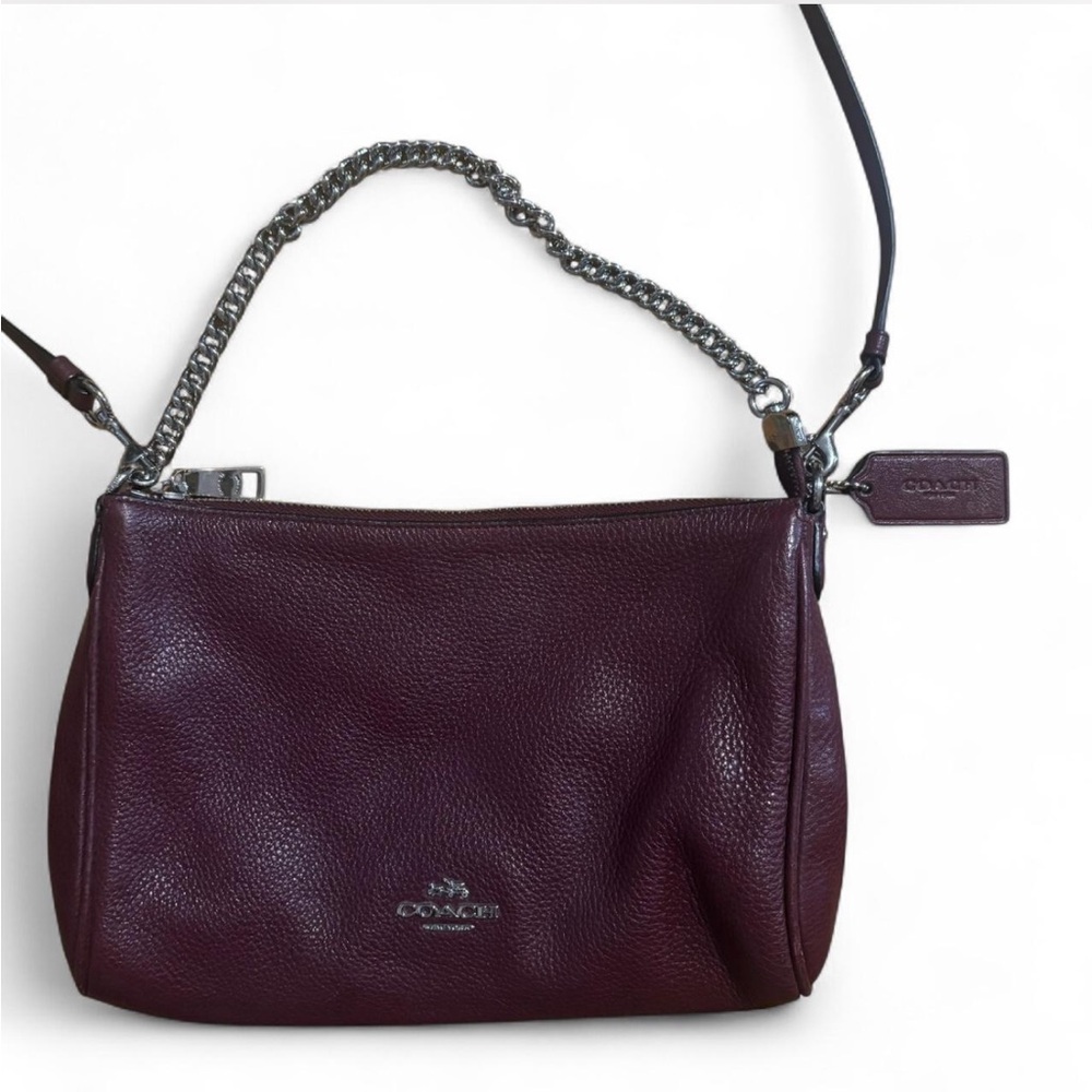 Coach Burgundy Leather Crossbody